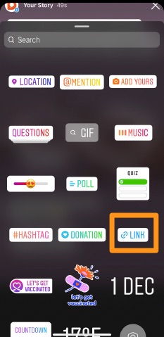 Hvordan legge til lenke i Stories